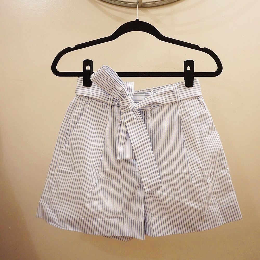 J CREW PIN STRIPE SHORTS